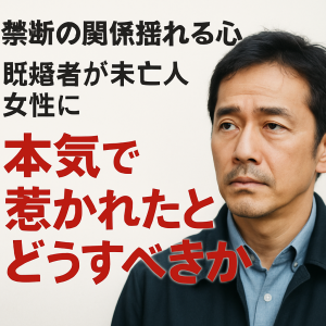 【モテ男の自分磨き】既婚者が未亡人女性に本気で惹かれたとき、どうすべきか
