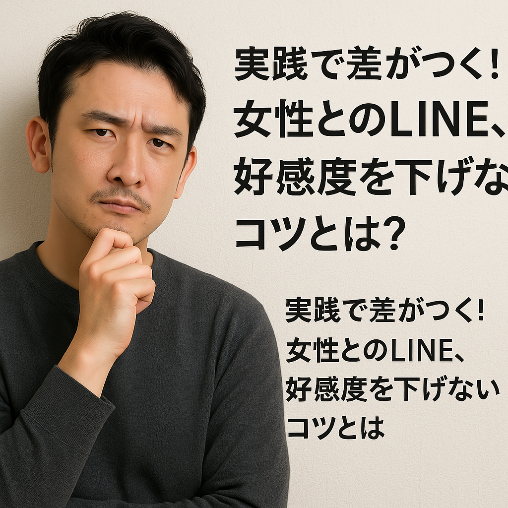 【モテ男の自分磨き】実践で差がつく!女性とのLINE、好感度を下げないコツとは?