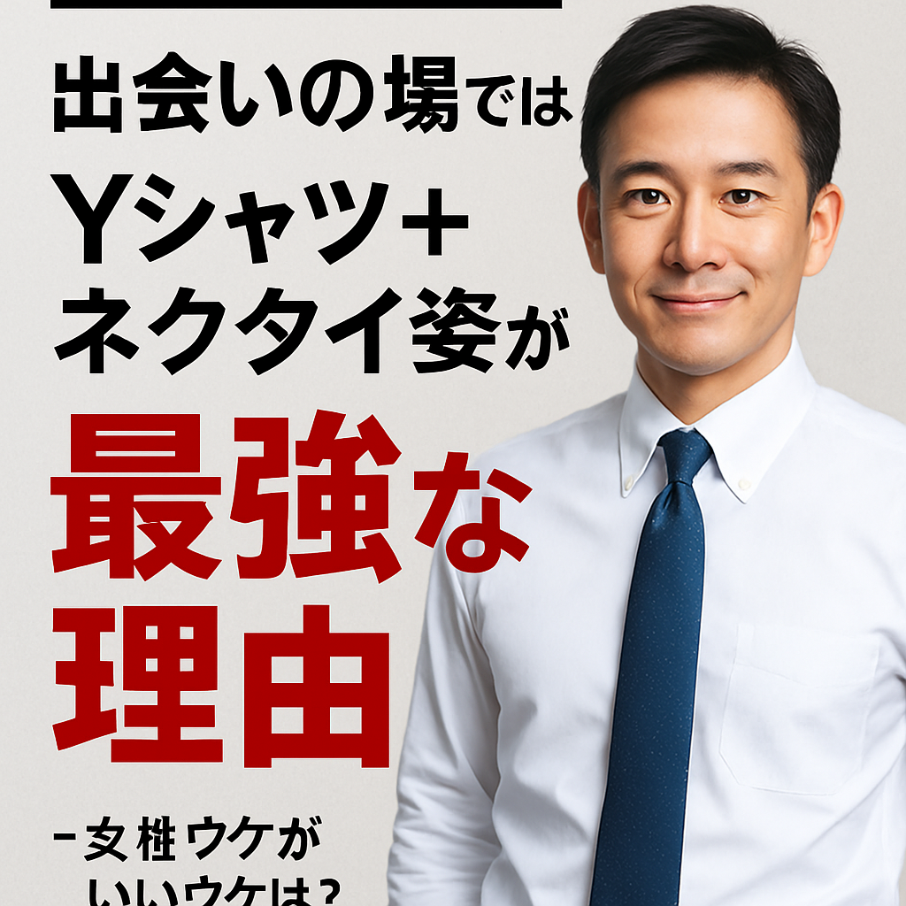 【モテ男の自分磨き】出会いの場ではYシャツ＋ネクタイ姿が最強な理由