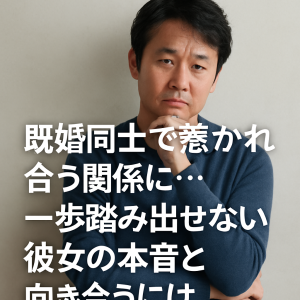 【モテ男の自分磨き】既婚同士で惹かれ合う関係に…一歩踏み出せない彼女の本音と向き合うには