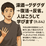 深酒→グダグダ→復活→反省。人はこうして学びます（たぶん）