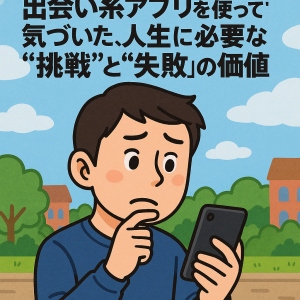 出会い系アプリを使って気づいた、人生に必要な“挑戦”と“失敗”の価値