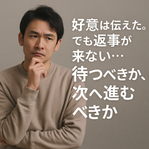 【モテ男の自分磨き】好意は伝えた。でも返事が来ない…待つべきか、次へ進むべきか