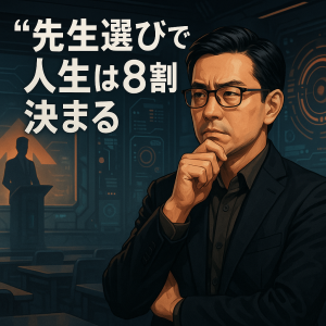 “先生選び”で人生は8割決まる