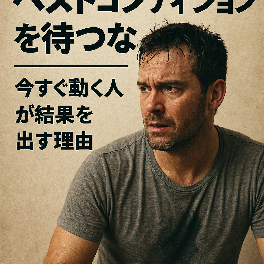 「ベストコンディションを待つな|“今すぐ動く人”が結果を出す理由」