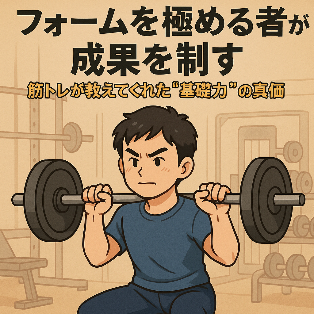フォームを極める者が成果を制す|筋トレが教えてくれた“基礎力”の真価