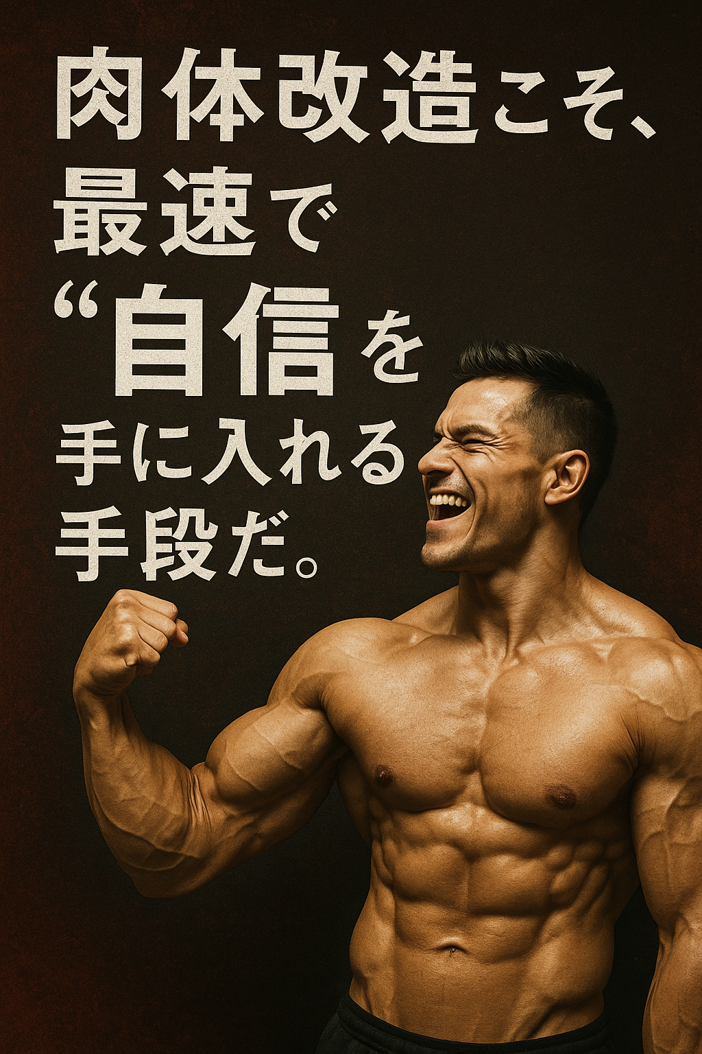 肉体改造こそ、最速で“自信”を手に入れる手段だ。