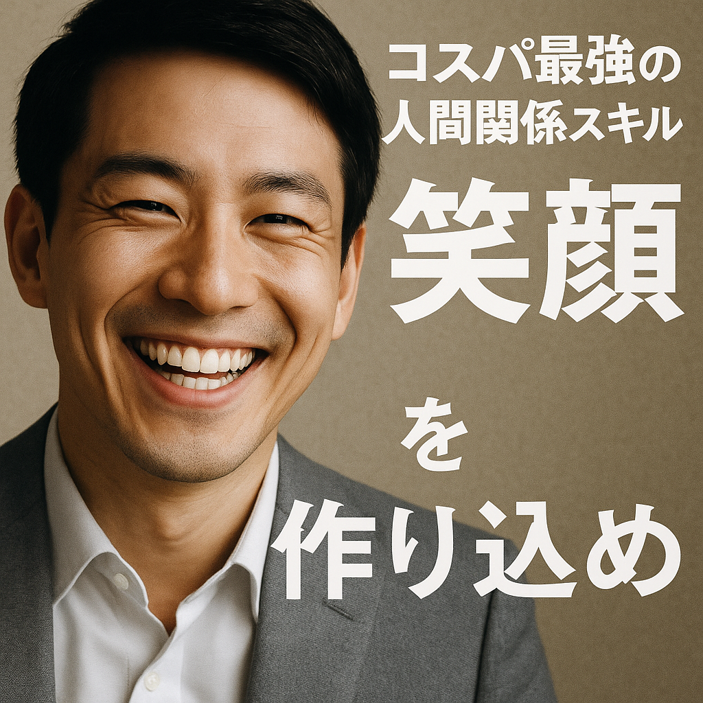 コスパ最強の人間関係スキル『笑顔』を作り込め