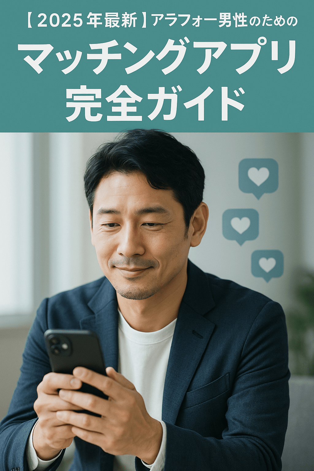 【2025年最新】アラフォー男性のためのマッチングアプリ完全ガイド