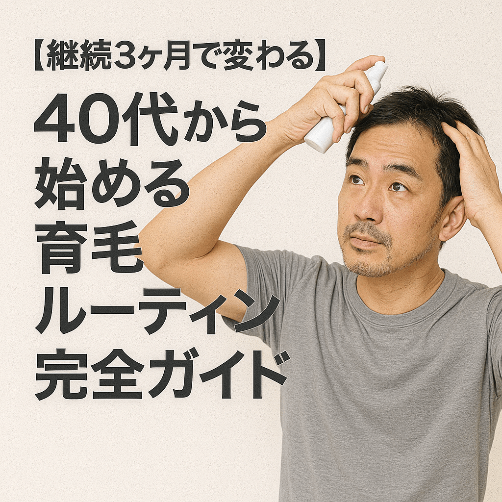 【継続3ヶ月で変わる】40代から始める育毛ルーティン完全ガイド