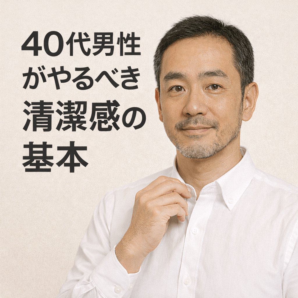 40代男性がやるべき清潔感の基本