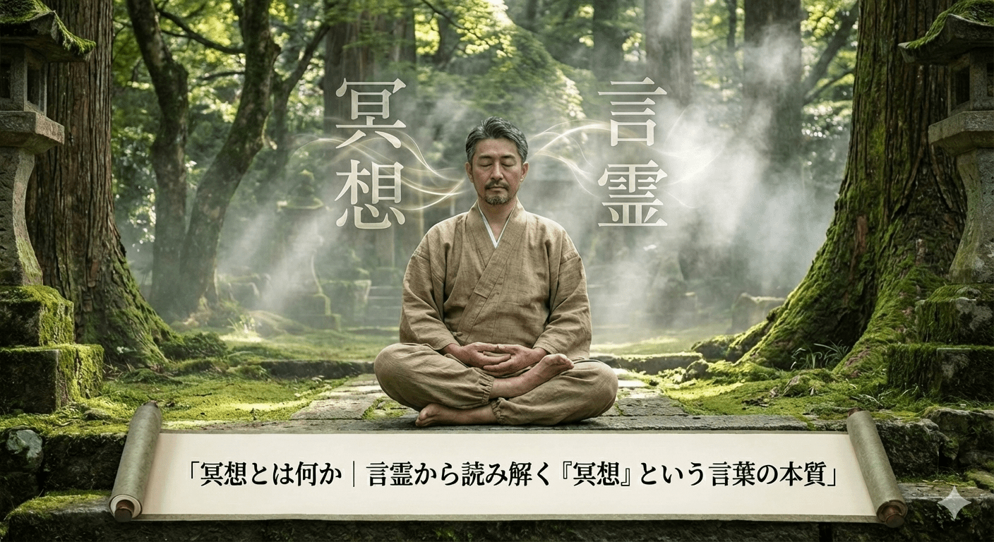 冥想とは何か｜言霊から読み解く「冥想」という言葉の本質