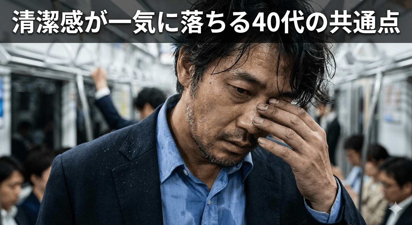 清潔感が一気に落ちる40代の共通点