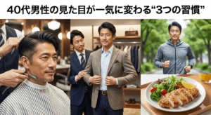 40代男性の見た目が一気に変わる“3つの習慣”