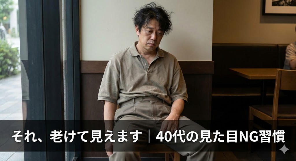 それ、老けて見えます|40代の見た目NG習慣