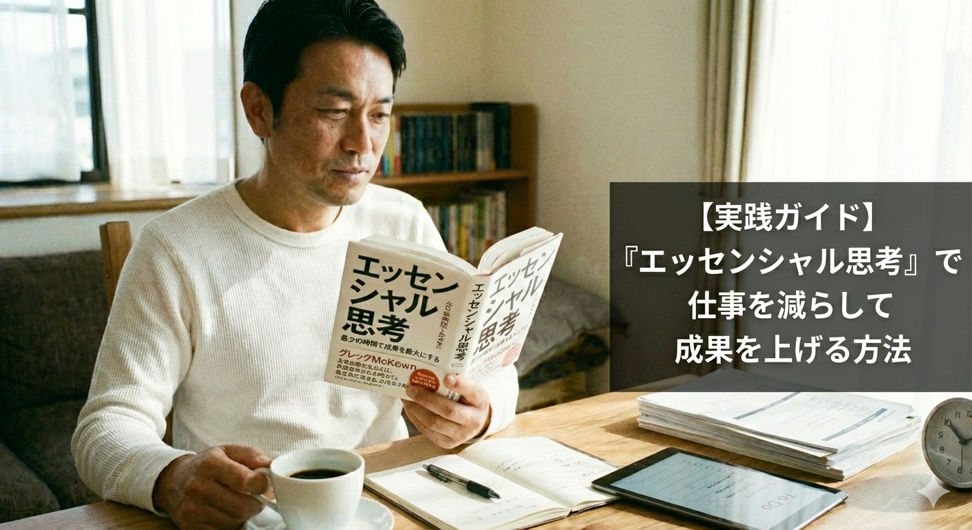 【実践ガイド】『エッセンシャル思考』で仕事を減らして成果を上げる方法
