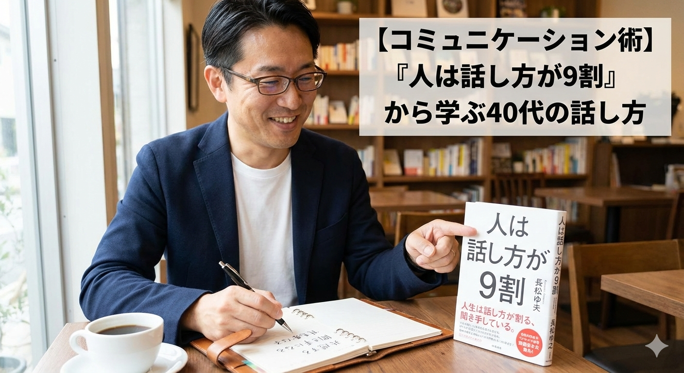 【コミュニケーション術】『人は話し方が9割』から学ぶ40代の話し方