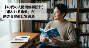 【40代の人間関係再設計】『嫌われる勇気』が刺さる理由と実践法