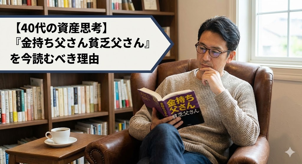 【40代の資産思考】『金持ち父さん貧乏父さん』を今読むべき理由