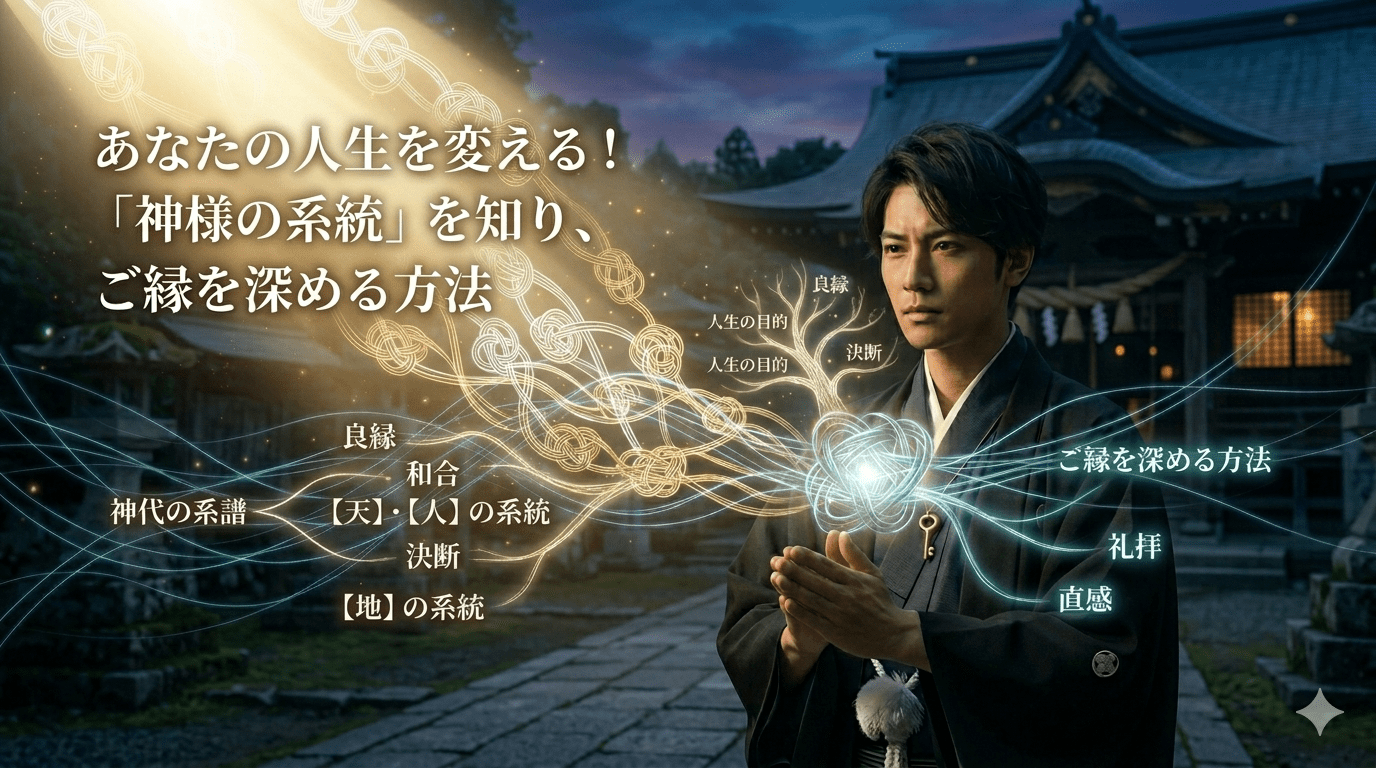あなたの人生を変える！「神様の系統」を知り、ご縁を深める方法