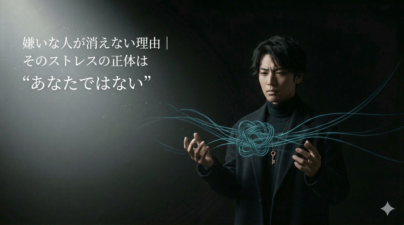 嫌いな人が消えない理由|そのストレスの正体は“あなたではない”