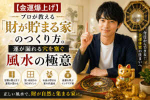 【金運爆上げ】プロが教える「財が貯まる家」のつくり方。運が漏れる穴を塞ぐ風水の極意
