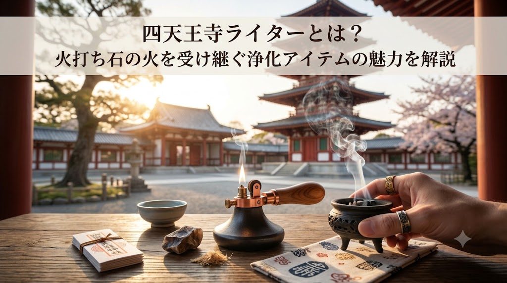 四天王寺ライターとは？火打ち石の火を受け継ぐ浄化アイテムの魅力を解説