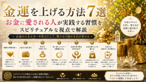 金運を上げる方法7選｜お金に愛される人が実践する習慣をスピリチュアルな視点で解説