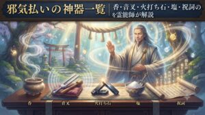 邪気払いの神器一覧｜香・音叉・火打ち石・塩・祝詞の使い方を霊能師が解説