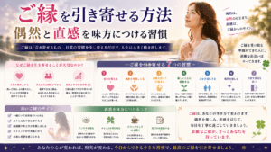 ご縁を引き寄せる方法｜偶然と直感を味方につける習慣