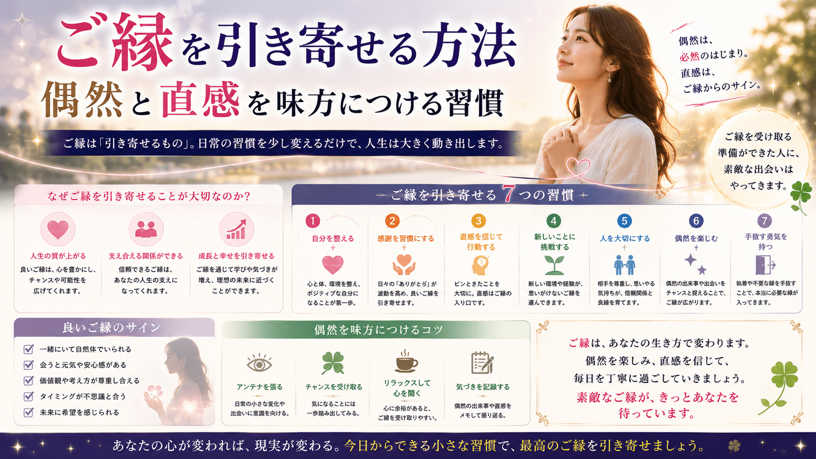 ご縁を引き寄せる方法｜偶然と直感を味方につける習慣