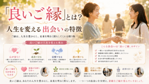 良いご縁とは？人生を変える出会いの特徴