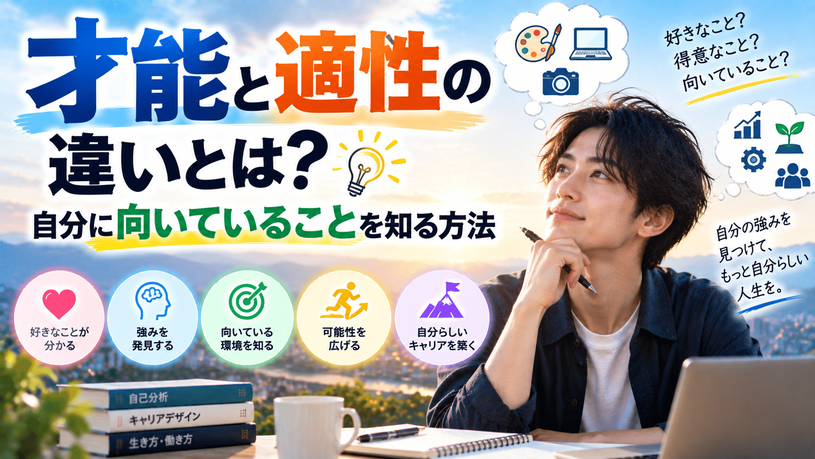 才能と適性の違いとは？自分に向いていることを知る方法