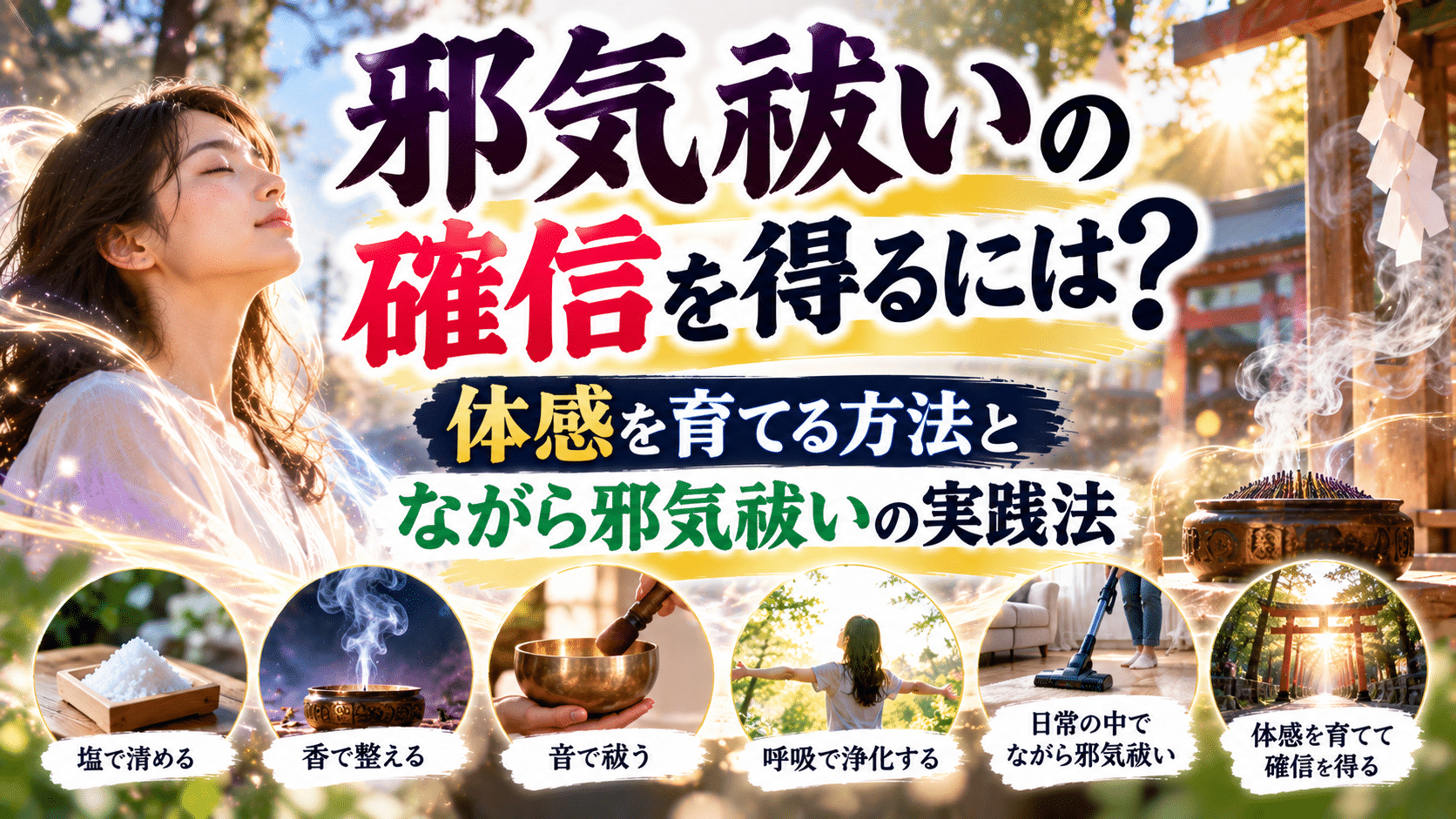 邪気祓いの確信を得るには？体感を育てる方法とながら邪気祓いの実践法