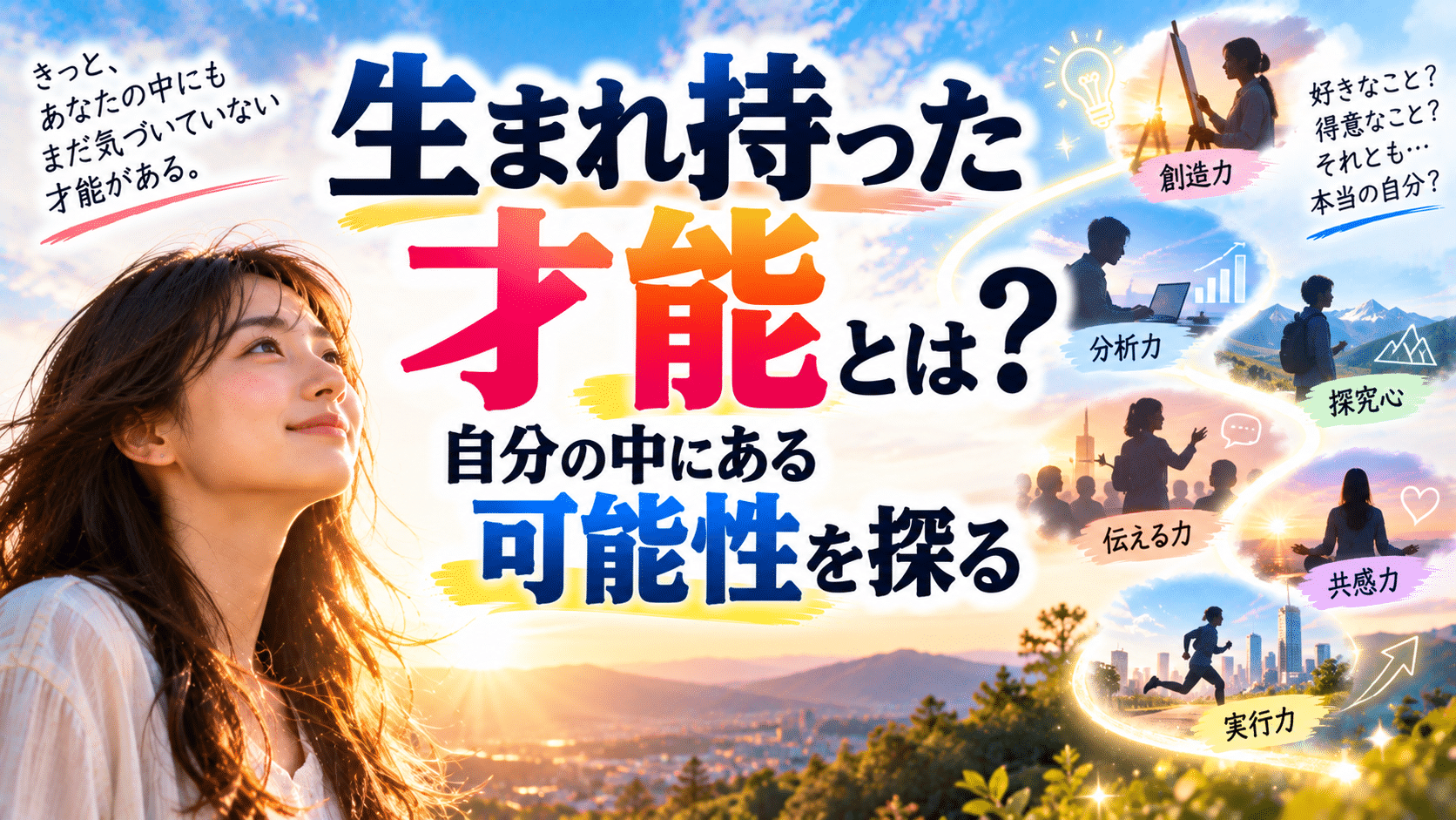 生まれ持った才能とは？自分の中にある可能性を探る