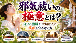 邪気祓いの極意とは？自分の機嫌と大切な人の笑顔を守る考え方