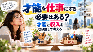 才能を仕事にする必要はある？才能と収入を切り離して考える